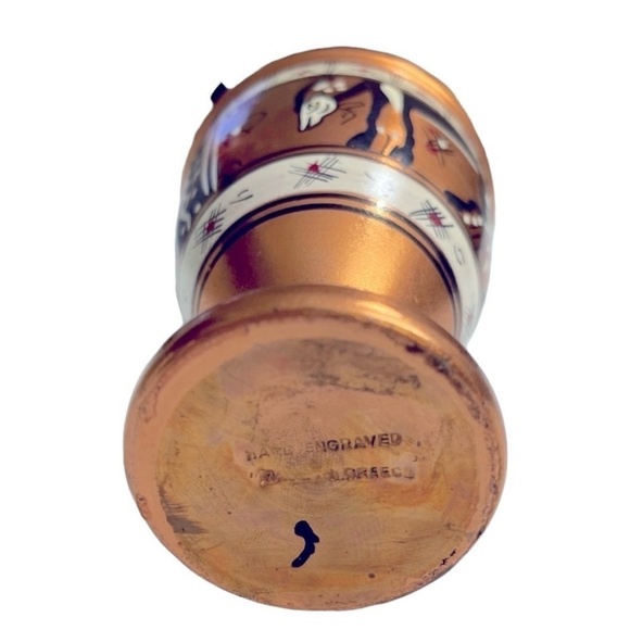 Vintage Hand Painted
Copper/Brass 6" Bud Vase
Made in Greece - Picture 5 of 12